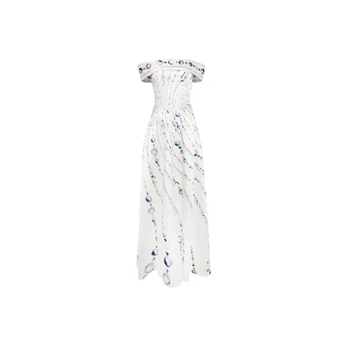 Saiid Kobeisy Без рукавов Платье Женское Белое