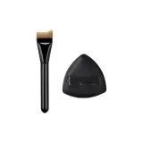 Черная луна Тональная основа Щетка + Черный Розовый