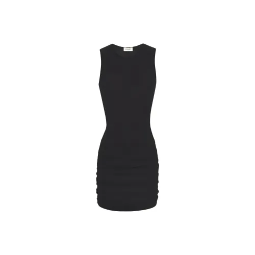 SAINT LAURENT SS24 Sleeveless Dress Women's Black SAINT LAURENT SS24 Без рукавов Платье Женское Черное