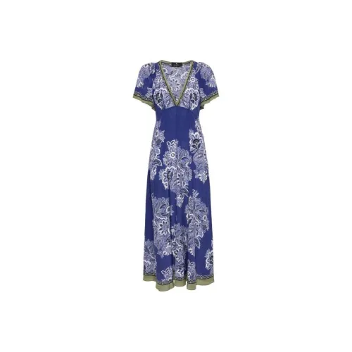 ETRO Многоцветные Женские Короткие Платья с Рукавами