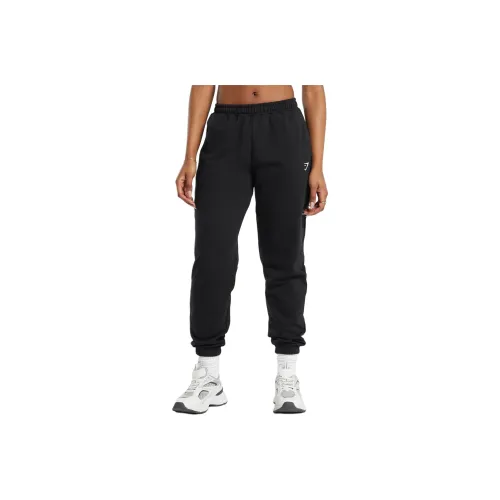 GYMSHARK FW24 Вязаные тренировочные брюки женские черные