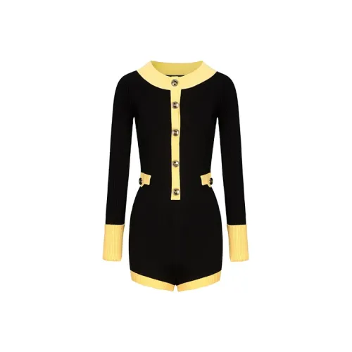 NANA JACQUELINE Комбинезон Женский Черный и Желтый