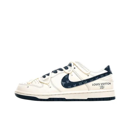 LOUIS VUITTON x Nike Dunk SB Slip-Resistant Abrasion-Resistant Low-Top Скейтборд Кроссовки Женские Экрю