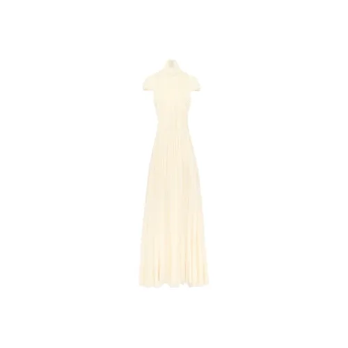 Alexander McQueen Светло-желтые Женские Короткие Платья с Рукавами
