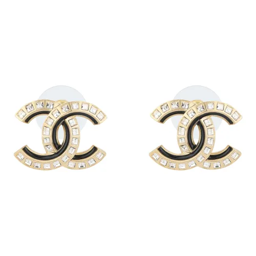 CHANEL Металл Серьги-гвоздики Женские Золото