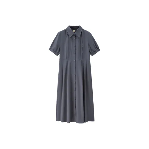 Giordano Короткий рукав Платье Женское