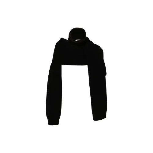 DRIES VAN NOTEN Шарфы из альпаки унисекс черные