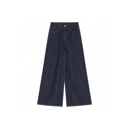 POPO.INFO Джинсы Женские Темно-синий