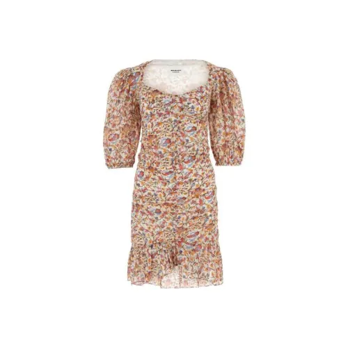 ISABEL MARANT Red Женские Короткие Платья с Рукавами