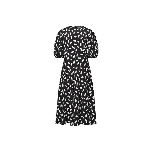 UNIQLO X Clare Waight Keller Co Бренд Коллекция Короткий Рукав Платье Женское