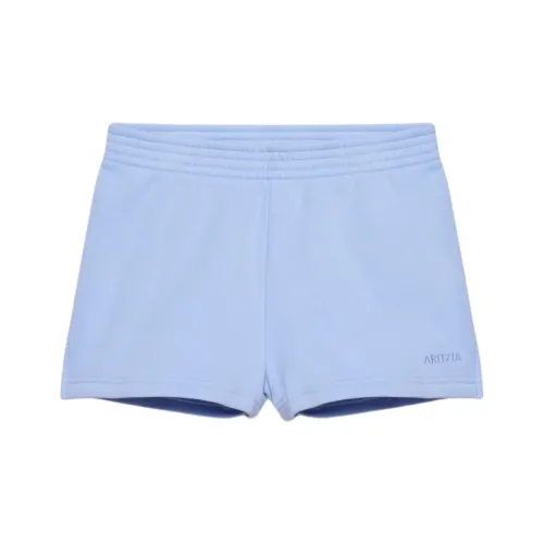 ARITZIA Cozy Sweatfleece Perfect Micro Short Casual Shorts Women's Dayflower Blue Duckweed Blue