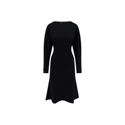 PHILOSOPHY DI LORENZO SERAFINI Длинное платье с длинными рукавами женское черное