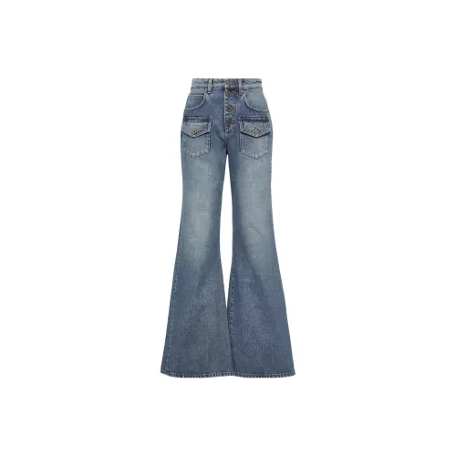 BALMAIN Синие Женские Джинсы