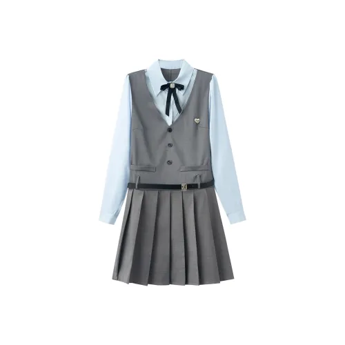 XUANSHU Длинное платье с длинными рукавами женское