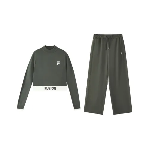 FILA FUSION Одежда Наборы Dome Серый Женские Повседневные костюмы