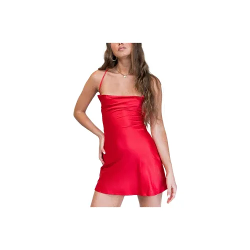 PRINCESS POLLY Celena Мини Платье Красный Slip Платье Женские Красный Красный