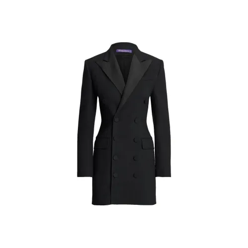 Ralph Lauren Collection Длинное платье с длинными рукавами женское черное