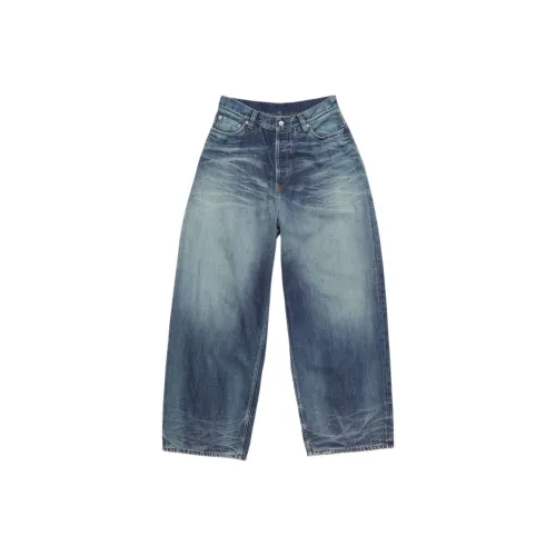 Acne Studios FW24 Джинсы 2023F Женские Средне-голубой