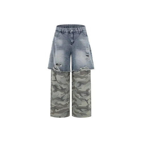 YEARNED Джинсы Унисекс Light Синий