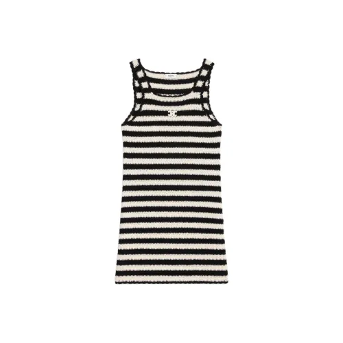 CELINE Без рукавов Платье Женское Светлый Умбра