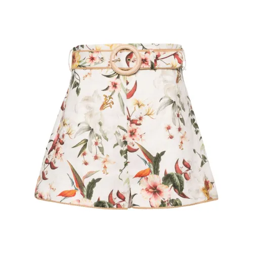 Zimmermann Повседневные шорты Женские Белые
