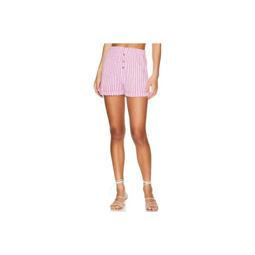 FREE PEOPLE Повседневные шорты женские фиолетовые