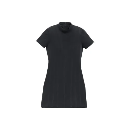 Balenciaga FW24 Короткий рукав Платье стандартный крой женский черный