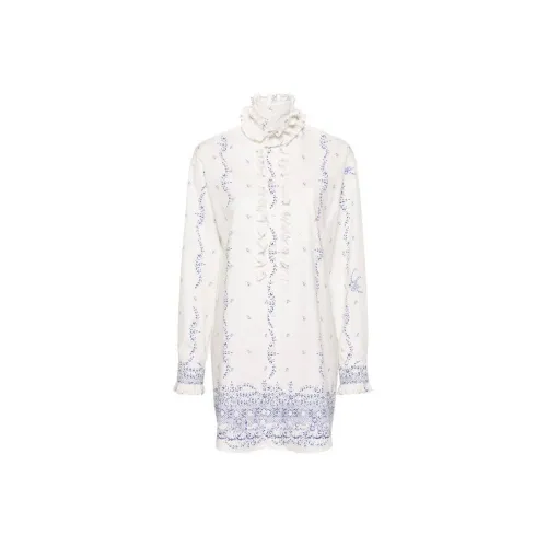 PHILOSOPHY DI LORENZO SERAFINI Длинное платье с длинными рукавами женское белое