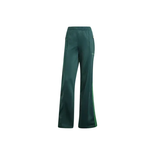 Adidas Firebird Значок Track Вязаные Тренировочные брюки Женские Минеральный зеленый