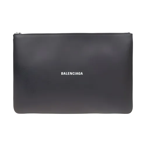 Balenciaga Клатч из коровьей кожи женский черный