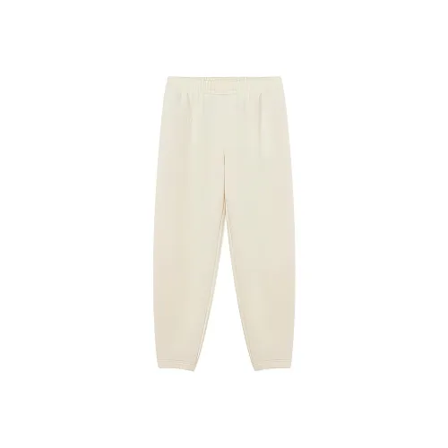 LACOSTE Вязаные тренировочные брюки женские кремово-белый