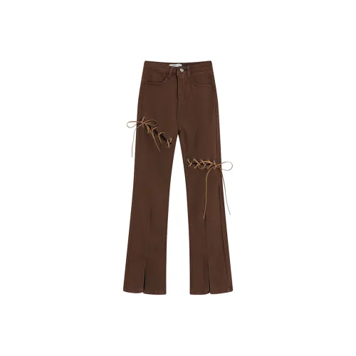 ETSE Коричневые Женские Джинсы