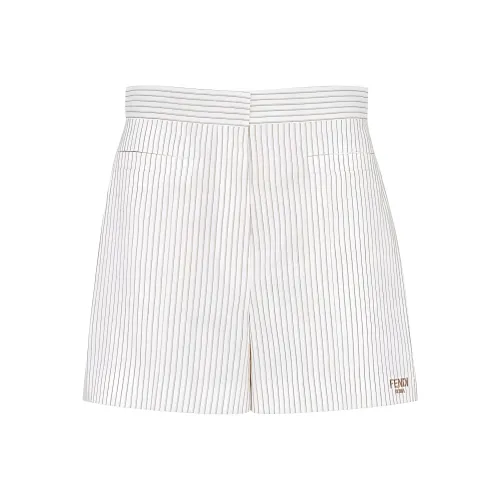 FENDI Повседневные шорты Женские Белые