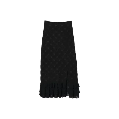 Sandro KNIT Длинная Юбка Женская Черная