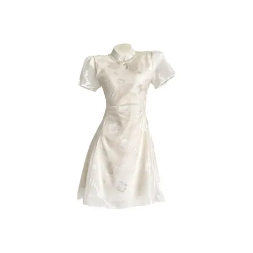 FINDSME GAGA Короткий рукав Платье Женское