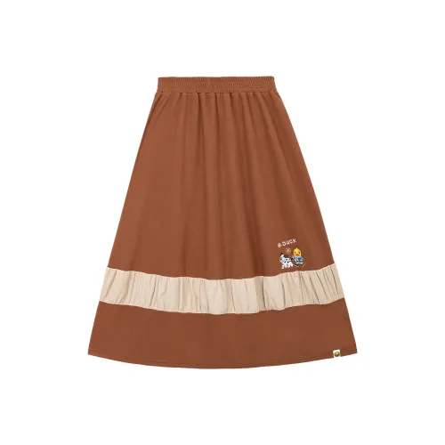 B.Duck KNIT Длинная Юбка Женская Красно-коричневая