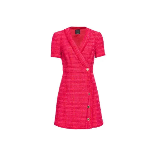 PINKO Red Женские Короткие Платья с Рукавами