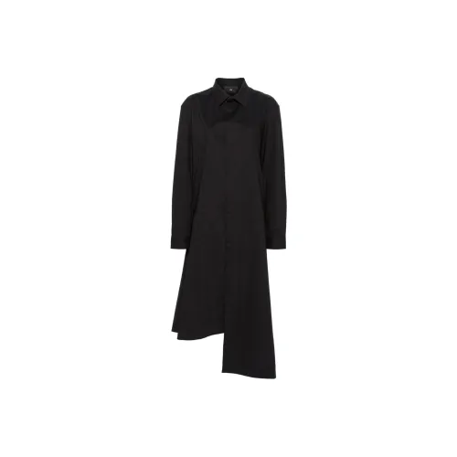 Y 3 x Adidas Длинное платье с длинными рукавами женское черное