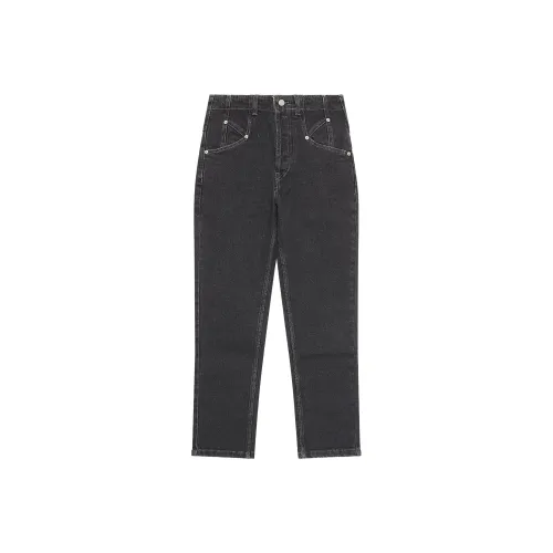 ISABEL MARANT Выцветшие черные женские джинсы
