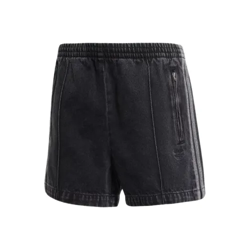 Adidas Originals ADICOLORFirebird Джинсовые шорты Повседневные шорты Женские Чисто черный Деним