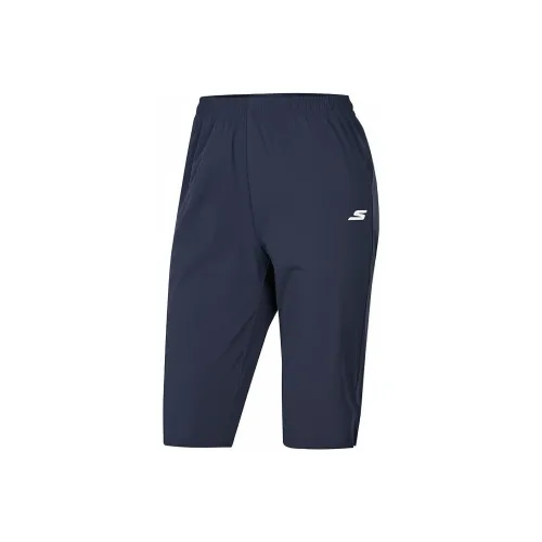 Skechers Basic Sports Series Повседневные шорты Женские Темно-синий