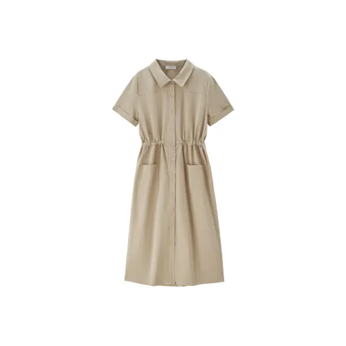 Giordano Короткий рукав Платье Женское