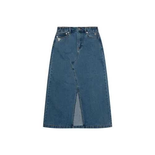 Aape Деним Длинная Юбка Женская Синяя