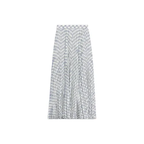 CELINE SS22 Повседневный Длинный Юбка Женская Белая