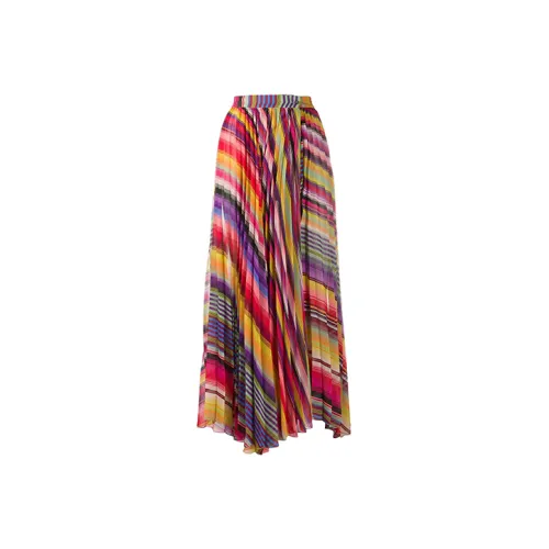 ETRO Многоцветные Женские Повседневные Длинные Юбки