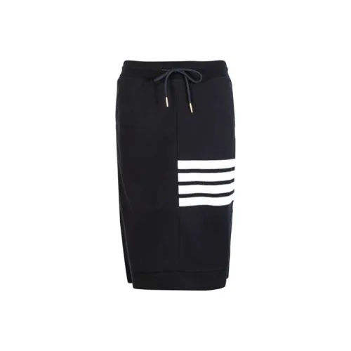 THOM BROWNE Темно-синие Женские Повседневные Длинные Юбки