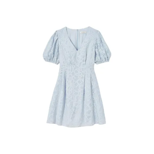 CLUB MONACO Короткий рукав Платье Женское Синий