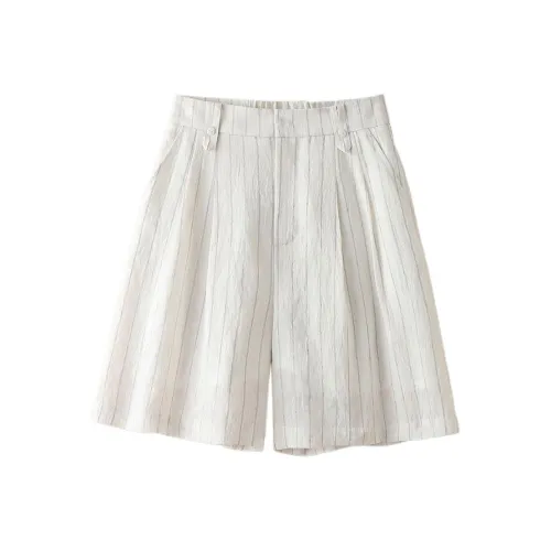 IHIMI Повседневные шорты Женские Экрю