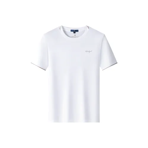 Montagut Белая Унисекс Футболка