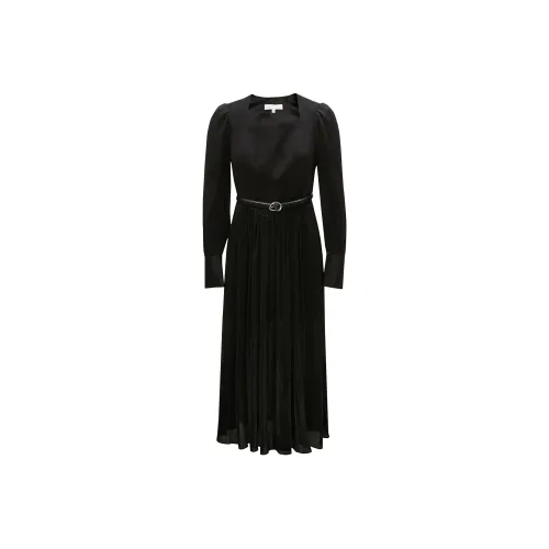 Only H1Z черное женское платье с длинным рукавом